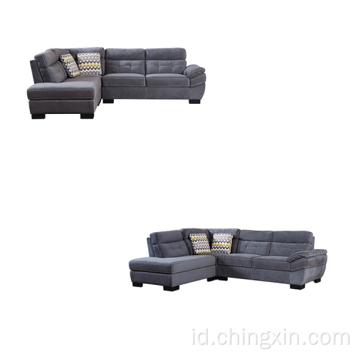 Kain Sudut Sofa Set Ruang Tamu Set Sofa